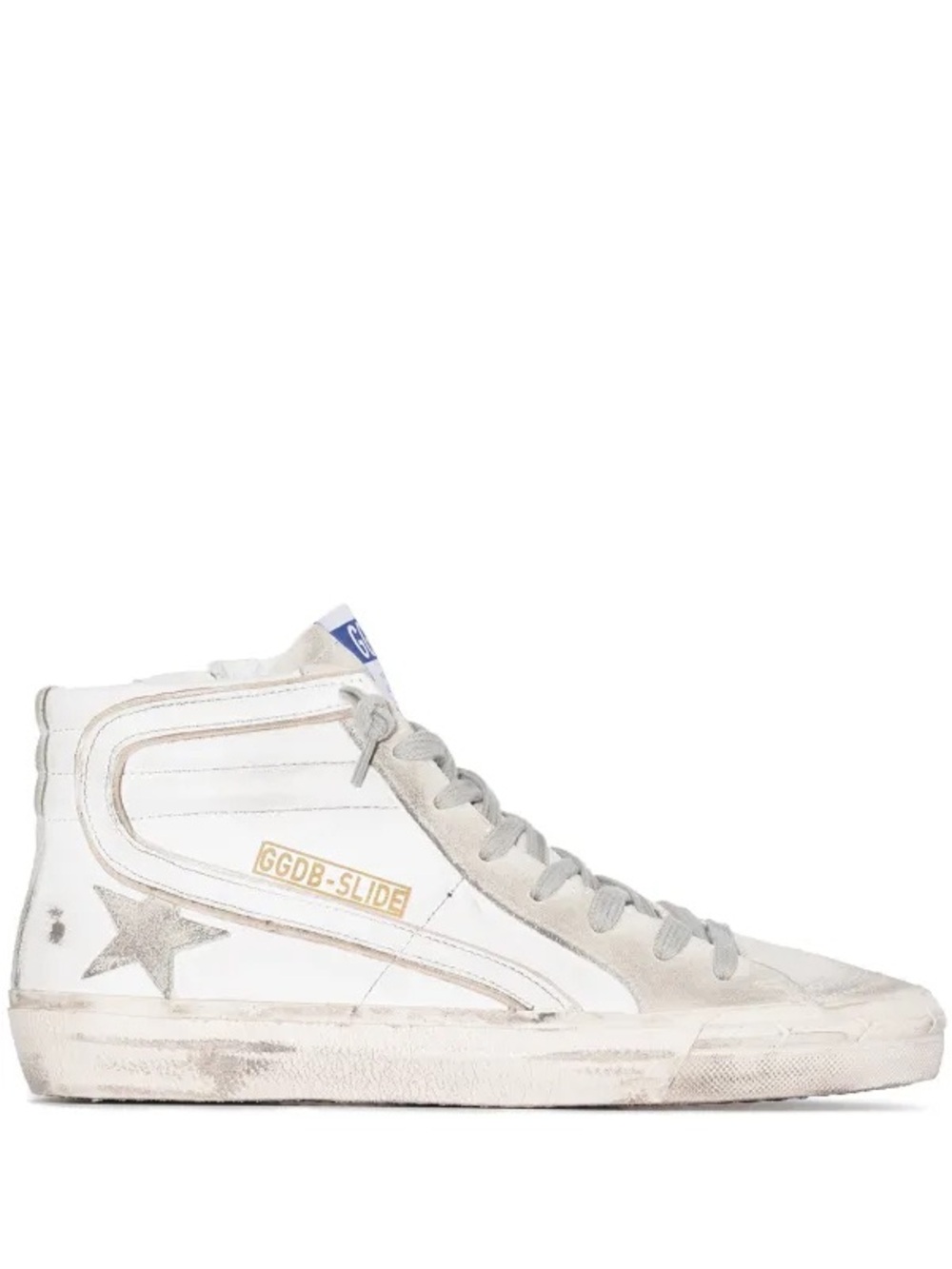 Golden Goose GGDB Slide White High-Top Sneakers Size 38